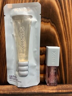 Kosas Lip Oil Duo — Clear & Sheer Pink Gloss Set
